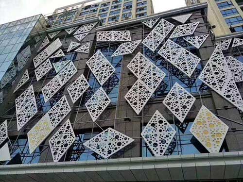 雕花鋁單板幕墻效果圖3 雕花鋁單板幕墻效果圖3