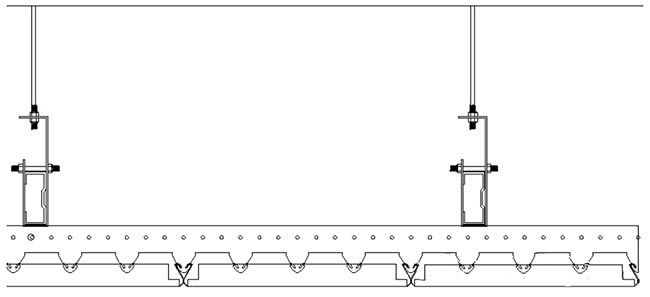 條形鋁板與窗簾處的收口示意圖 條形鋁板與窗簾處的收口示意圖