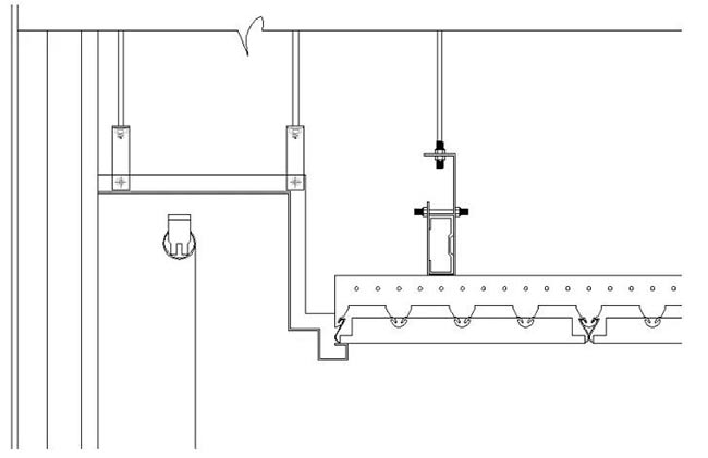 扣板和墻體立面的收邊條收口細節 扣板和墻體立面的收邊條收口細節